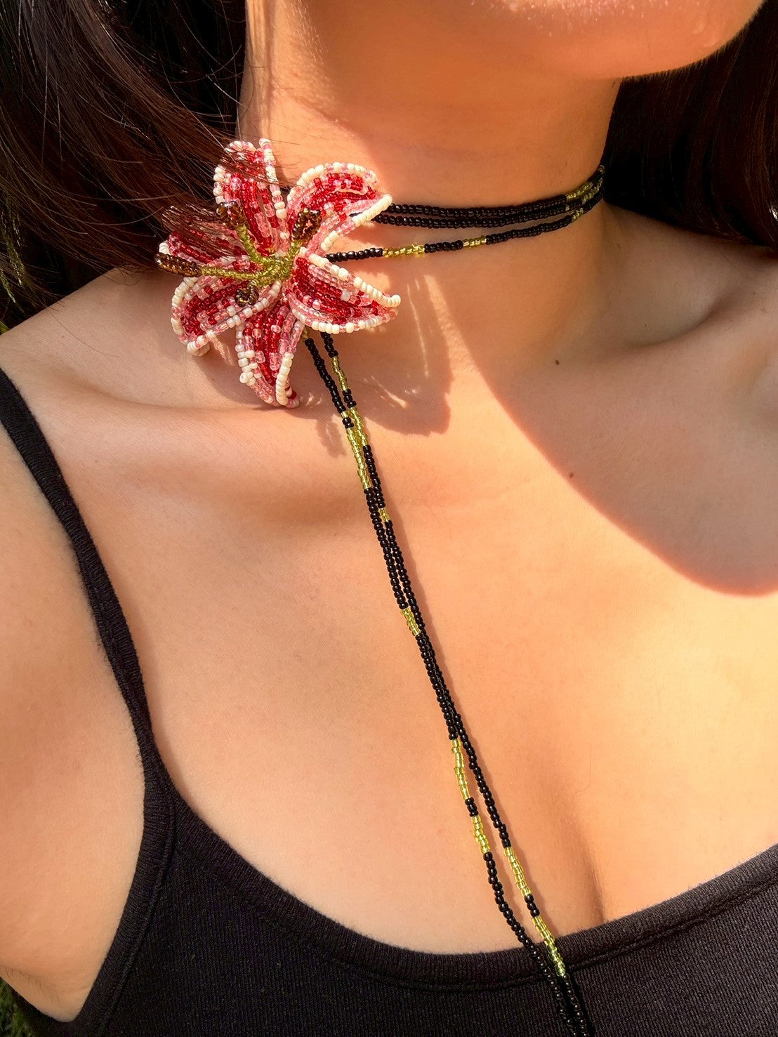 Pink and Red Lily