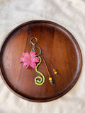 Pink Lily Bag Charms