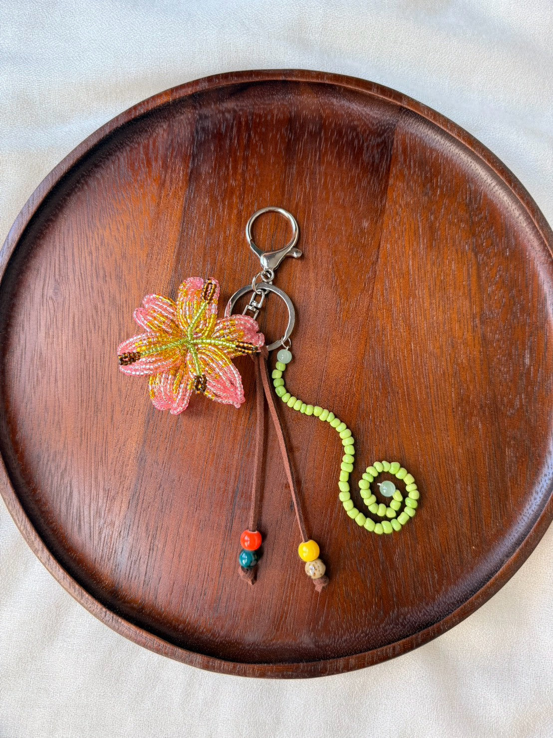 Yellow and Pink Bag Charms
