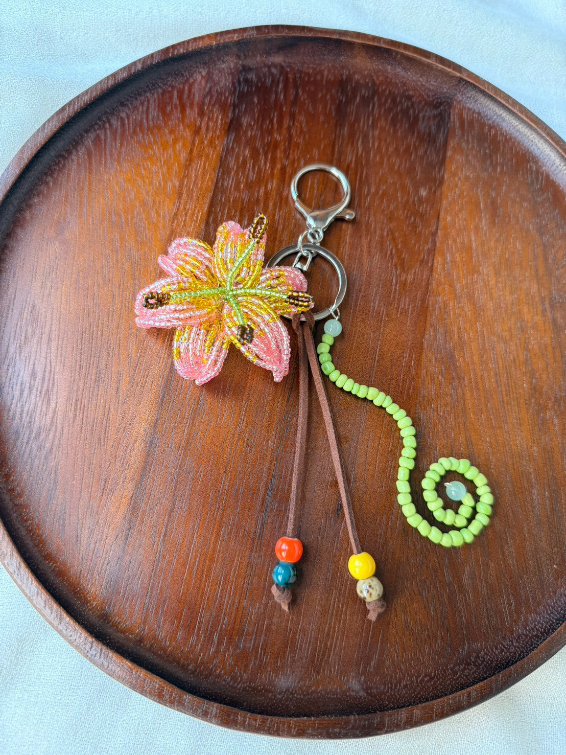 Yellow and Pink Bag Charms