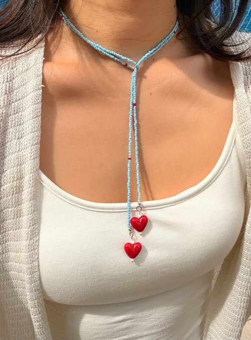 Blue Beaded necklace