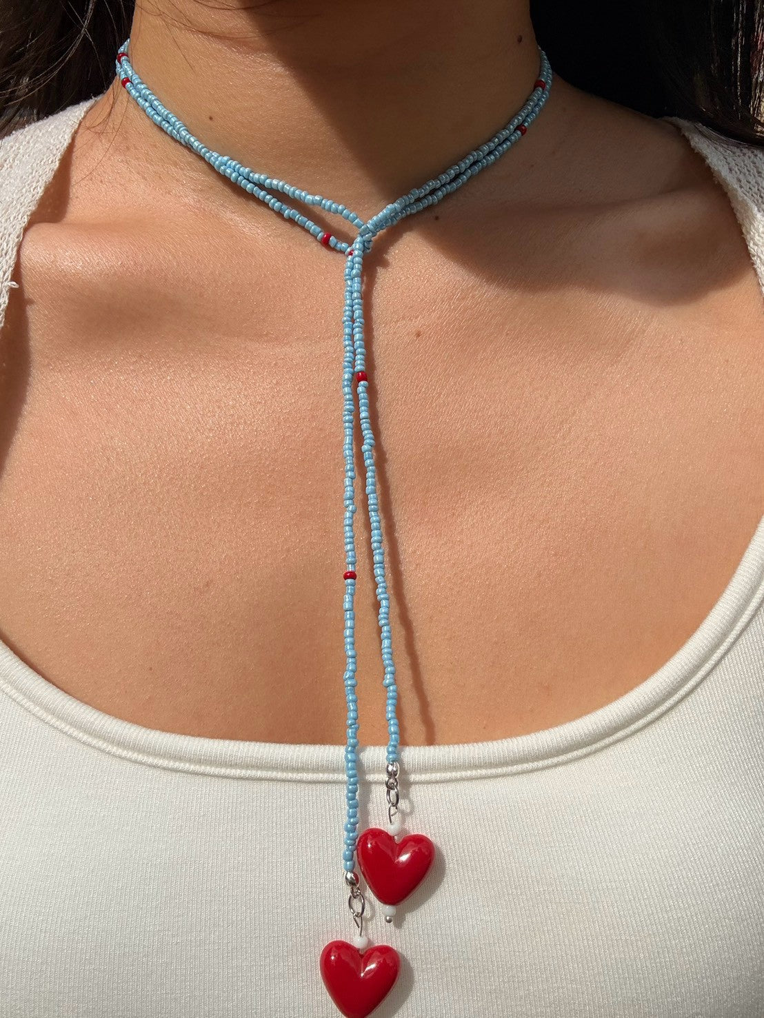 Blue Beaded necklace