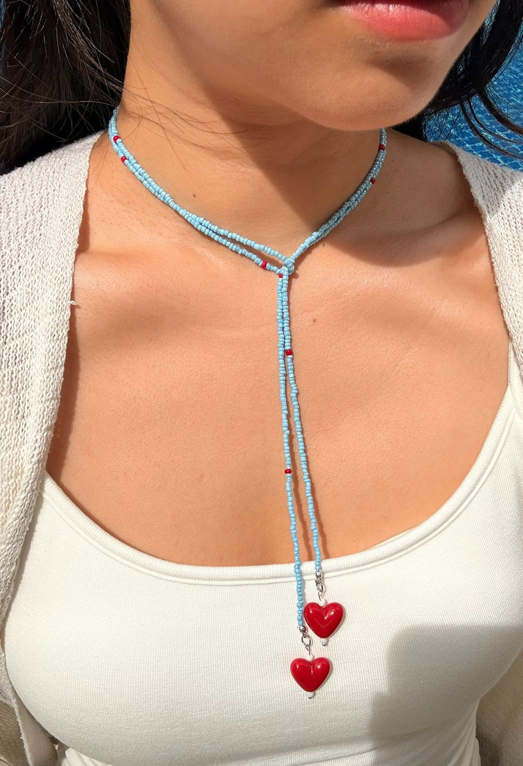 Blue Beaded necklace